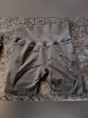 PINK Victoria's Secret Black High-Waist Bike Shorts